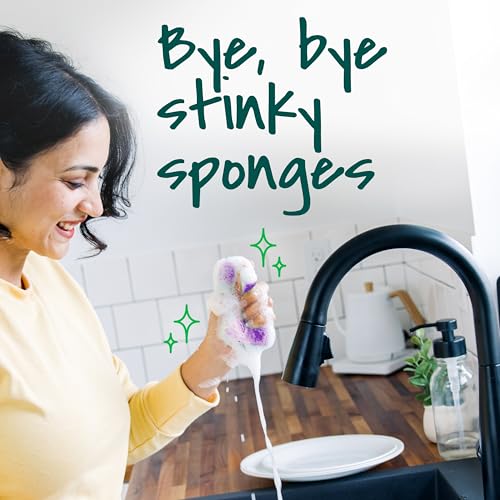 Scotch-Brite Scrub Dots Non-Scratch Scrub Sponge, Rinses Clean, for Washing Dishes and Cleaning Kitchen, 3 Scrub Sponges - size: 3 Pack