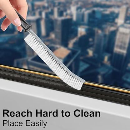 Crevice Cleaning Brushes for Deep Cleaning 5 Pack, Narrow Grout and Gap Scrub Brush Set for Shower, Tile, Sink, Kitchen, Toilet, Bathroom, Household Small Space Cleaning Tool White