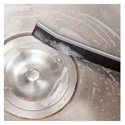 Cleaner Brushes for Shower Floor Line, Hard Wearing Grout Gap Cleaning Brush Kitchen Toilet Tile Joints Dead Angle Hard Bristle(Black- 1PC) - color: Black- 1pc