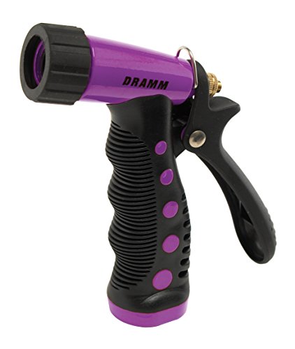 Dramm ColorStorm Premium Pistol Spray Nozzle – Heavy-Duty Adjustable Garden Hose Sprayer with Ergonomic Grip & Variable Water Patterns for Garden, Car, Deck, and Outdoor Cleaning – Berry - color: Berry, style: Pistol Spray Gun