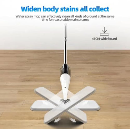 New Spray Mop Broom Set with Reusable Microfiber Pads Rotating Dry & Wet Household Flat Mops for Cleaning Home Floor Tool