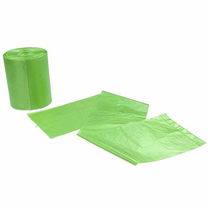 Kekow 3 Gallon Small Garbage Bags, Green, 125 Counts | Leakproof, Strong Plastic Trash Can Liners, Fit 10 - 13 Liter Waste Bins, for Bathroom Office