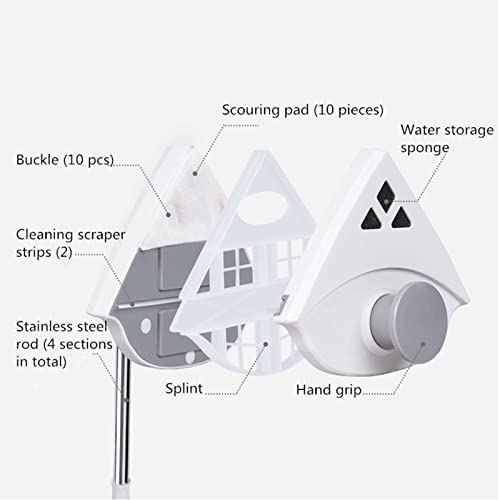 Magnetic Window Cleaner, Window Cleaner Glass Wiper Magnetic Cleaning Tools, for High-Rise Double Car Glazed Window Thickness
