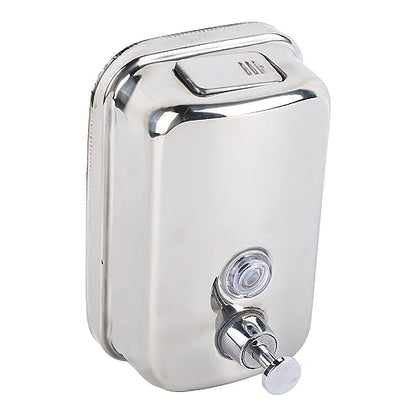 500ml Dispenser, Medium Capacity Durable Wall Mounted Commercial Dispenser, Stainless Steel for Public Places