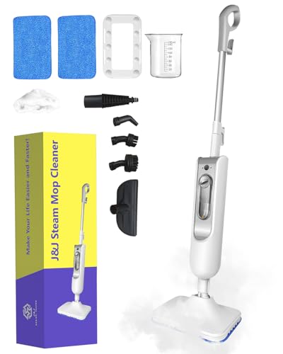 Steam Mop for Floor Cleaning, Effortless Ergonomic Design Floor Steamer for Hardwood and Tile, Adjustable Steam Modes, 1500W High Power, 16.4ft Cord, 400Ml XL Tank, 2 Washable Pad (1) (6)