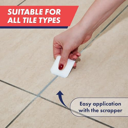 ZippySolve Tile Grout, Repair Kit, 2 Pack Grout Filler, Restore & Renew Tile Joints Line, Fast Drying Tile Grout Paint Squeeze Tube for Bathroom Shower Kitchen Floor, Waterproof (17.6 oz, Grey) - style: 2xGrey