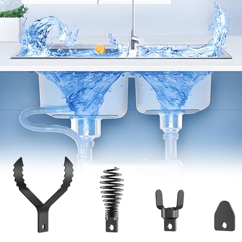4-Piece Drain Snake Attachment Replacement Cutters-Boring Bulb Cutter,C-Cutter,Spade Cutter,Arrow Cutter-Compatible with 50FT-100FT Drain Snake for 1-4“ Pipe - style: 4-Piece