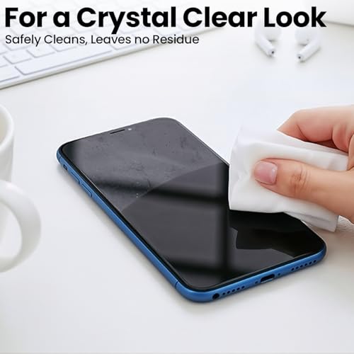 EVEO Screen Wipes - Electronic Wipes, Computer Screen Cleaner Wipes for Electronics | Computer Screen Wipes Phone Wipes & Lens Wipes for PC, Laptop, Phone, Car & More - Microfiber Included (50 Pack) - size: 50 Pack