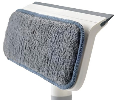 Joseph Joseph CleanTech 2-in-1 Glass Cleaner Shower Squeegee with Washable Microfiber Pad and Space-Saving Foldable Handle - style: Squeegee