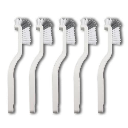 5PCS Cleaning Dish Scrubbing Brush Kitchen Sink Bathroom Brush Dishwasher Edge Grouting Deep Cleaning Brush with Stiff Bristles for Cleaning Window Recesses Shutters Sliding Doors