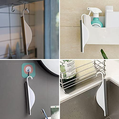 Tiny Bathroom Shower Mirror Squeegee with Hanging Hook, Silicone Mini Kitchen Countertop Squeegee, Water Wiper Scraper Cleaner Tool for Cleaning Sink, Counter, Tiles, Handy Window Glass Water Blade