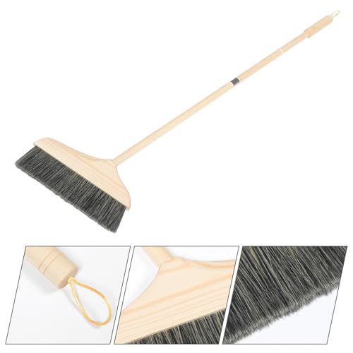 Long Handle Telescopic Broom for Floor Cleaning Soft Brush Sweeping Broom Reusable Soft Bristles Home Office Use