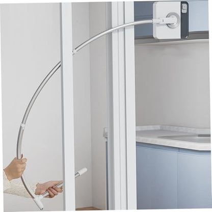 Apartment Window Cleaner, 51inch High-Rise Window Squeegee with Extension Pole, Outdoor Cleaning Tool for Tall Buildings