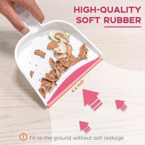 Dust pan, Mini Dustpan and Brush Set, Small Broom and Dustpan Set, Small Hand Broom and dust pan Set, Whisk Broom, Dust pan and Brush for Desk, Table, Home, Kitchen Necessities (Gray 3 pcs) - size: 3pcs