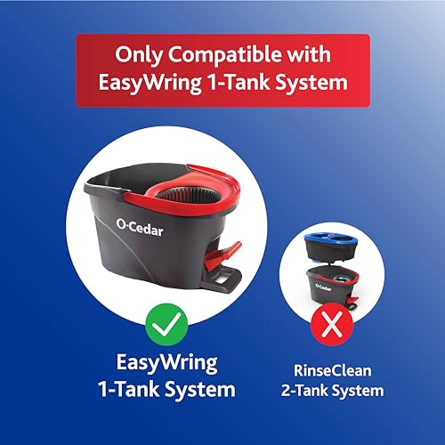 O-Cedar EasyWring Spin Mop Head Refill (Pack of 3) - size: 3 - Pack, style: EasyWring