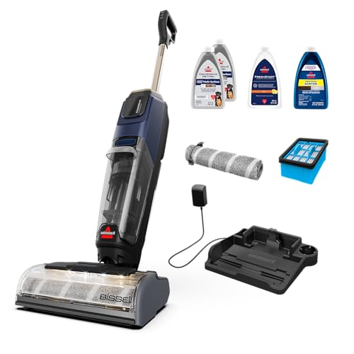 BISSELL CrossWave HydroScrub Plus Cordless Wet Dry Vacuum Mop, Floor Cleaner with Edge Cleaning & Headlights, 45-Minute Runtime, Multi-Surface, Hard Floor Sanitize, & Clean Out Formula Included, 4275E - style: CrossWave HydroScrub Plus