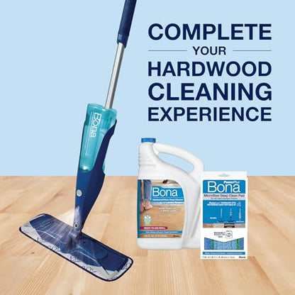 Bona PowerPlus Hardwood Floor Deep Cleaner Refill - 128 fl oz - Refill for Bona Spray Mops and Spray Bottles - Residue-Free Floor Cleaning Solution for Wood Floors - size: 128 Fl Oz (Pack of 1)