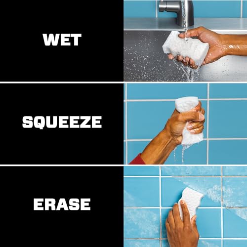 Mr. Clean Magic Eraser Sponge, All Purpose Cleaner, Cleaning Scrubber, Kitchen, Bathroom, Shower, Oven, Cleaning Supplies, Variety Pack with 1 Ultra Thick, 2 Ultra Foamy, & 3 Extra Durable, 6ct - size: 6 Count, style: Original Version