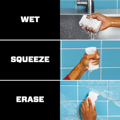 Mr. Clean Magic Eraser Sponge, All Purpose Cleaner, Cleaning Scrubber, Kitchen, Bathroom, Shower, Oven, Cleaning Supplies, Variety Pack with 1 Ultra Thick, 2 Ultra Foamy, & 3 Extra Durable, 6ct - size: 6 Count, style: Original Version