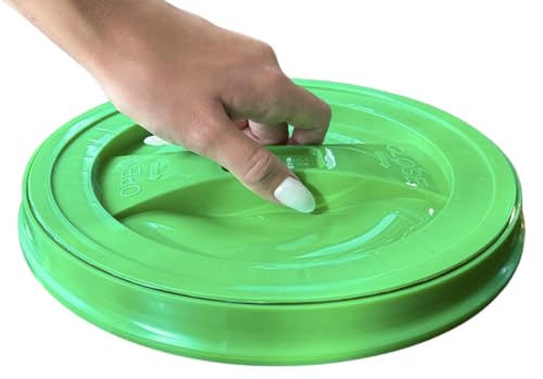 House Naturals 2 Gallon Food Grade - BPA Free Made in USA Buckets Lime Color pails with Screw On Gasket Lids (1, Lime - Green lids) - color: Lime - Green Lids