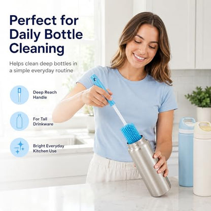 4 Pack Water Bottle Cleaning Kit Water Bottle Cleaner Brush for Owala FreeSip 24oz/32oz/40oz, Straw Brush for Stanley, Sport Bottles, Water Bottles, Cups