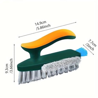 Multi-Functional Window Track Cleaning Brush, 3-in-1 Groove Cleaner Tool for Sliding Door, Kitchen, and Bathroom Surfaces - color: Green