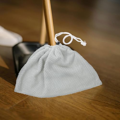 Healeved Reusable Broom Cover Cleaning Cloth for Sweeping Dust Hair and Water Stains Washable Floor Cleaning Tool for Home Hotel Restaurant Durable Replacement Mop Pad