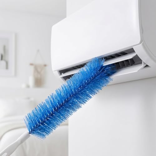 2026 Flexible Microfiber Fan Duster, Bendable Crevice Brush for AC Vent, Car, Curtain, Cobweb, Washable Reusable（Mixed 4 pcs） - color: Mixed 4 Pcs
