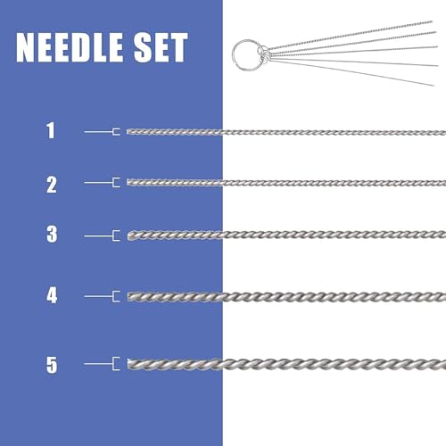 ABEST 3 Set Airbrush Spray Cleaning Repair Tool Kit Stainless steel Needle Brush Set