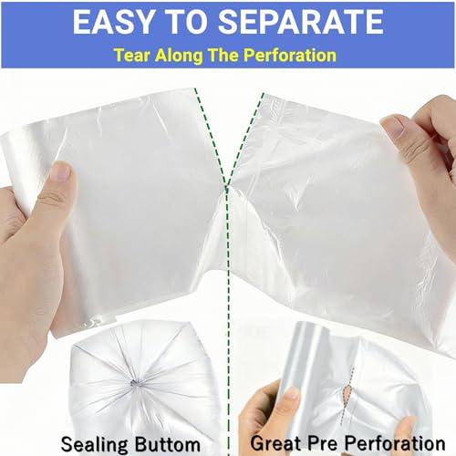 4 Gallon Trash Bags, 230 Counts Flexible & Durable Small Garbage Bags 24 x 19" Extra Thick Sturdy Trash Bag, Unscented & Easy Tearing 4-6 Gal Can Bin Plastic Bags for Home Office Kitchen Bathroom - size: 1 Count (Pack of 230)