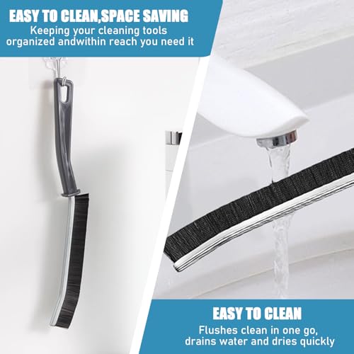 8Pcs Crevice Cleaning Brush, Multifunctional Hard Bristle Brush for Narrow Spaces, Cleaning Tool for Toilet, Faucets, Grout