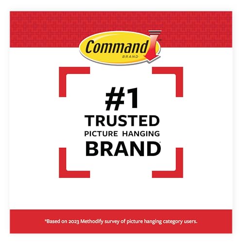 Command Indoor Large Replacement Strips, Holds up to 5 lb, 40 Adhesive Strips – Damage-Free Wall Hanging Refill, Re-Hang Large Hooks for Home Décor and Wall Décor - size: 40 Strips