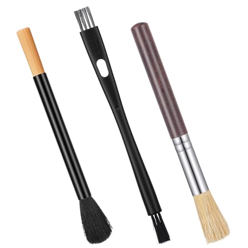 3PCS Coffee Grinder Cleaning Brush Set Espresso Machine Brush Cleaner Tool Espresso Brushes Accessories Cleaner Barista Brushes Machine Cleaning for Barista Home Kitchen Bean Grain Coffee - color: Color1