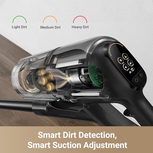 DREAME Z30 Cordless Vacuum Cleaner, 310AW 90 Mins Powerful Suction Stick Vacuum for Home Hard Floor Carpet Pet Hair, Smart Lightweight Rechargeable Battery Vacuum