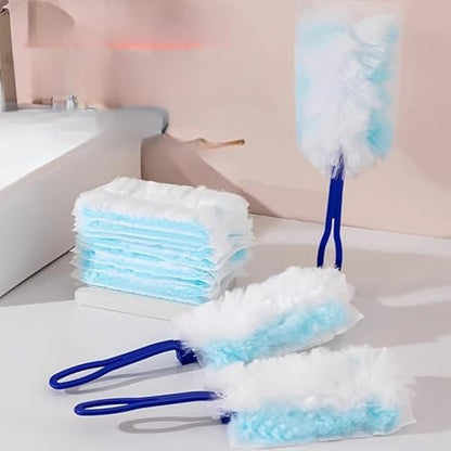 10PCS Duster Refill,Heavy Duty Static Dust Removal Brush Disposable Dusters for Cleaning Furniture Blinds,Cleaning Brush Tools,Blue - color: Blue