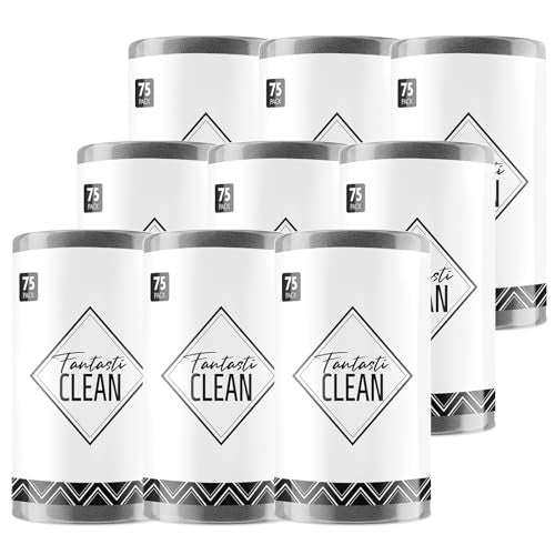 Fantasticlean Microfiber Cleaning Cloth Roll -675 Pack, Tear Away Microfiber Towels, 12" x 12", Reusable, Washable, Ultra Absorbent for All-Around Cleaning Supplies (9 Rolls of DimGray) - color: Dimgray, size: 675 pack