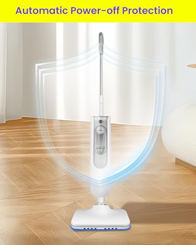 Steam Mop for Floor Cleaning, Effortless Ergonomic Design Floor Steamer for Hardwood and Tile, Adjustable Steam Modes, 1500W High Power, 16.4ft Cord, 400Ml XL Tank, 2 Washable Pad (1) (1)