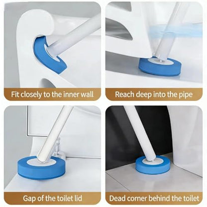 40 Count KZKR Disposable Toilet Brush Refill Heads | Pre-Loaded with Cleaner | Toilet Wand Replacement | Toilet and Bathroom Cleaning Supplies