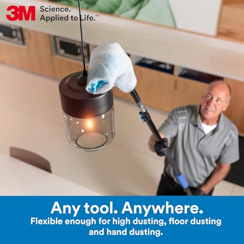 3M Easy Trap Sweep and Dust Sheets, 1 Roll of 250 8" x 6" Sheets, Disposable Easy Sweep Floor Duster, Picks Up 8x More Dirt, Dust, Sand, Hair, Works on Dry or Wet Surfaces, 55654W - size: 1 Roll of 250 8" x 6" Sheets