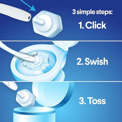 CLOROX ToiletWand Disposable Toilet Cleaning System, Spring Cleaning Essential, ToiletWand, Storage Caddy, and 16 Disinfecting-ToiletWand Scrubbing Pad Refills (Pack of 6) - size: 16 Count (Pack of 6)
