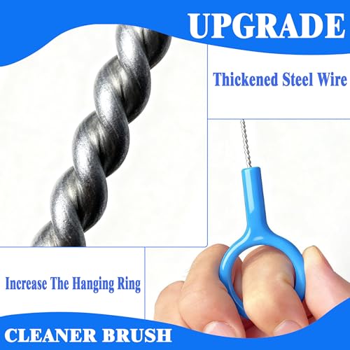 Heavy-Duty Straw Cleaner Brush Set - 6 Pack Reusable Long Handle Cleaner Brushes,Straw Brush for Deep Cleaning Baby Bottles,Metal/Glass/Silicone Straws, Tumblers & Stanley Cups.
