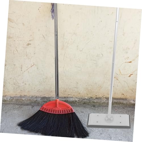 Cabilock Adjustable Flat Mop with Section Extendable Pole Removable Microfiber Cleaning Mop Head for Dust Absorption Window and Floor Squeegee for Home Shower Door Cleaning