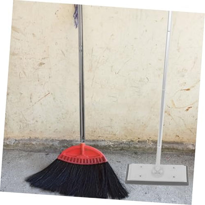Cabilock Adjustable Flat Mop with Section Extendable Pole Removable Microfiber Cleaning Mop Head for Dust Absorption Window and Floor Squeegee for Home Shower Door Cleaning
