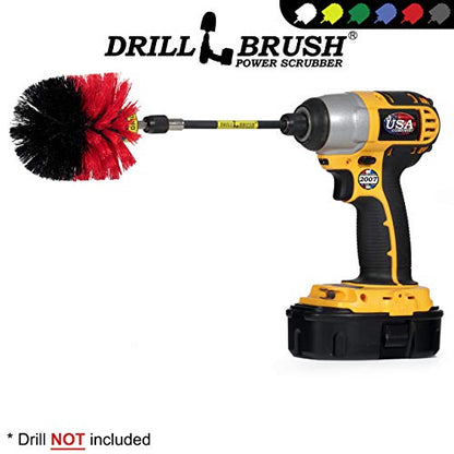 Outdoor Cleaning Supplies - Garden and Patio Refreshing Tool - Outdoor Rug Scrub Brush - Bird Bath Cleaning Tool - Garden Statues Cleaning Kit - Concrete Cleaner - Headstone Restoration Cleaning Kit - color: Red