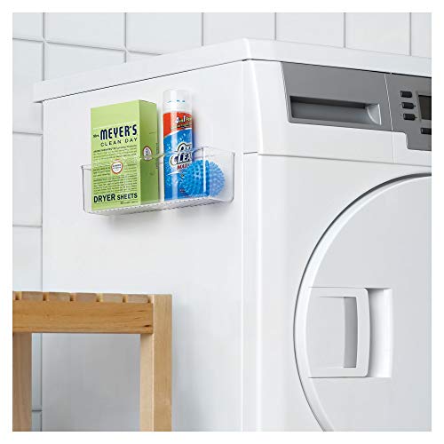 iDesign Adhesive Organizer Bin, Clear | Damage-Free Hanging, For Kitchen, Bathroom, or Office - style: Pack of 1