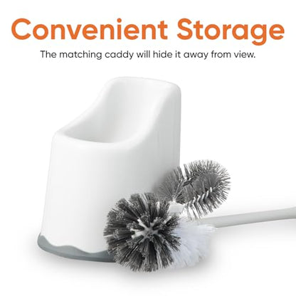 Superio Sink & Toilet Plunger with Toilet Bowl Brush and Holder Set - Dual-Purpose Drain Plunger with Mold-Resistant Rubber Head & Ergonomic Grip - size: Toilet Brush and Plunger Set