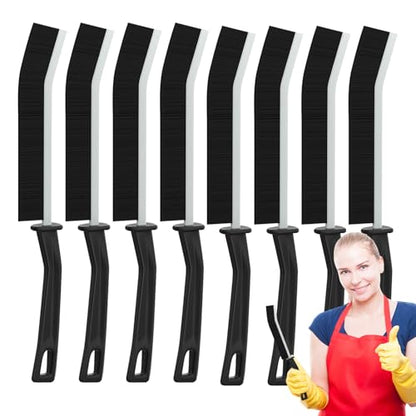 8Pcs Crevice Cleaning Brush, Multifunctional Hard Bristle Brush for Narrow Spaces, Cleaning Tool for Toilet, Faucets, Grout