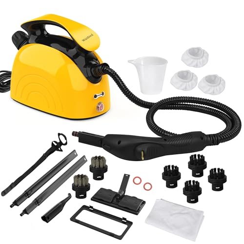 Waitbird Steam Cleaner, Multipurpose Powerful Steamer with 21 Accessories, 248°F High-Temperature Steam for Floors, Grout, Tiles, Cars - 38oz Large Tank, Chemical-Free Cleaning