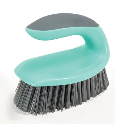 Heavy Duty Scrub Brush with Stiff Bristles, Ergonomic Non-Slip Handle Cleaning Brush for Bathroom, Shower, Tile, Kitchen, Carpet & Bathtub Scrubber