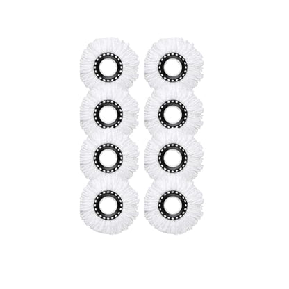 Mop Head Replacement,360° Spin Mop Replacement Head,Round Mop Head Microfiber Refills,8 Pack